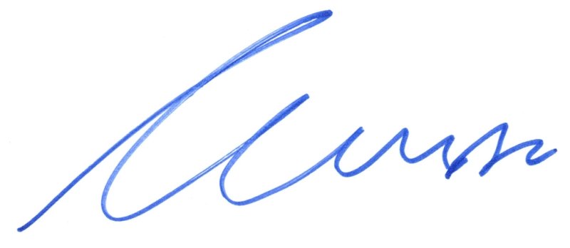 Dr. Klauer's signature