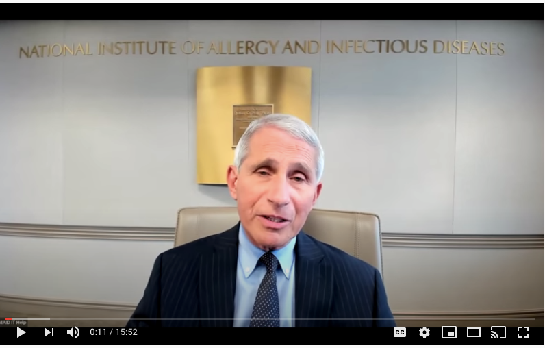 Anthony Fauci, MD, addresses AOA House of Delegates with COVID-19 ...